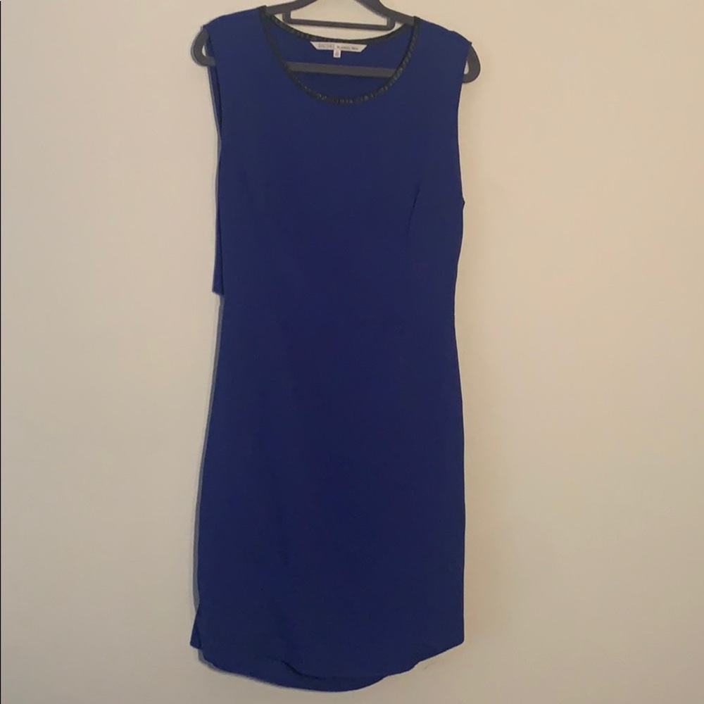 Blue dress with cut out back